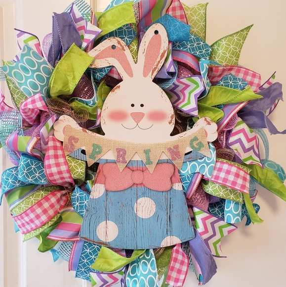 Easter/ Spring wreath - Picture 1 of 4